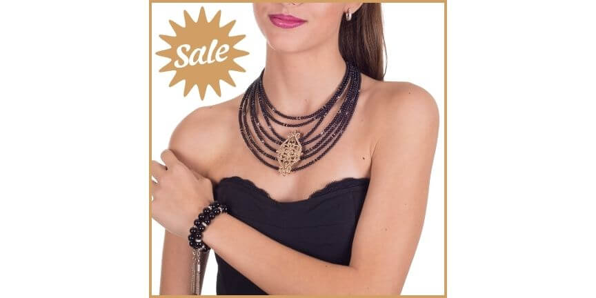 Sets conjuntos de collar y pulsera de piedra natural. Juegos de joyas para fiesta realizados con cuentas de piedras naturales y plata.