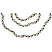 Collar de perlas de río e hilo de seda negro