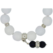 Charm colgante de pulsera de jade blanco 