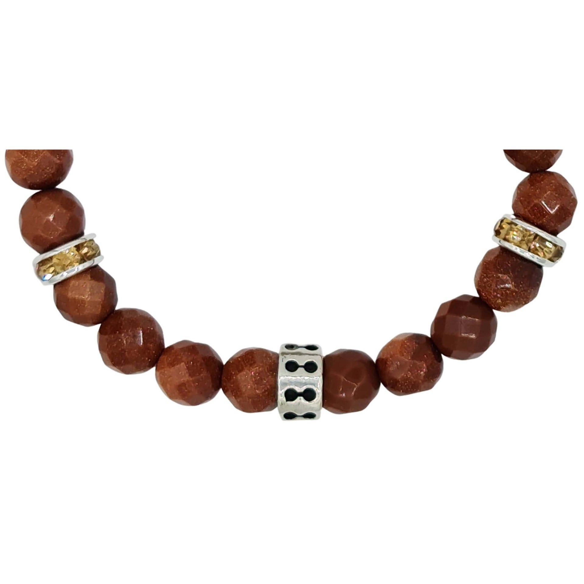 Escondenudos de pulsera de aventurina camel 